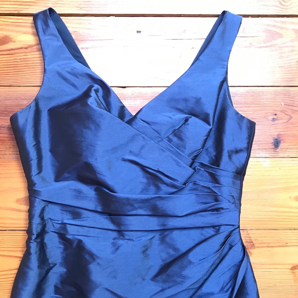 Alfred Sung Navy Bodycon Dress, EUC, 10 - Picture 4 of 14